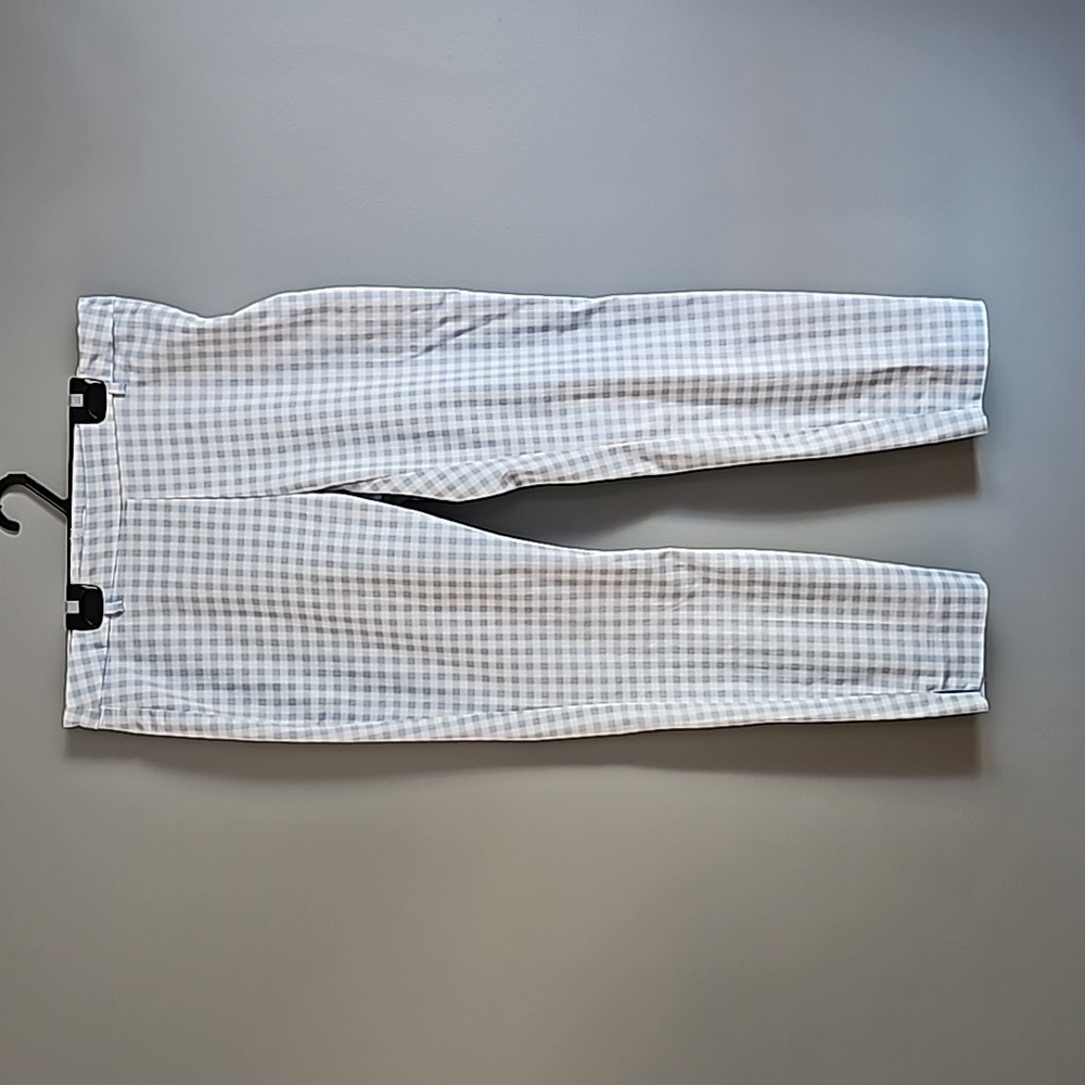 H&M Blue/White Check  Dress Pants Sz 12